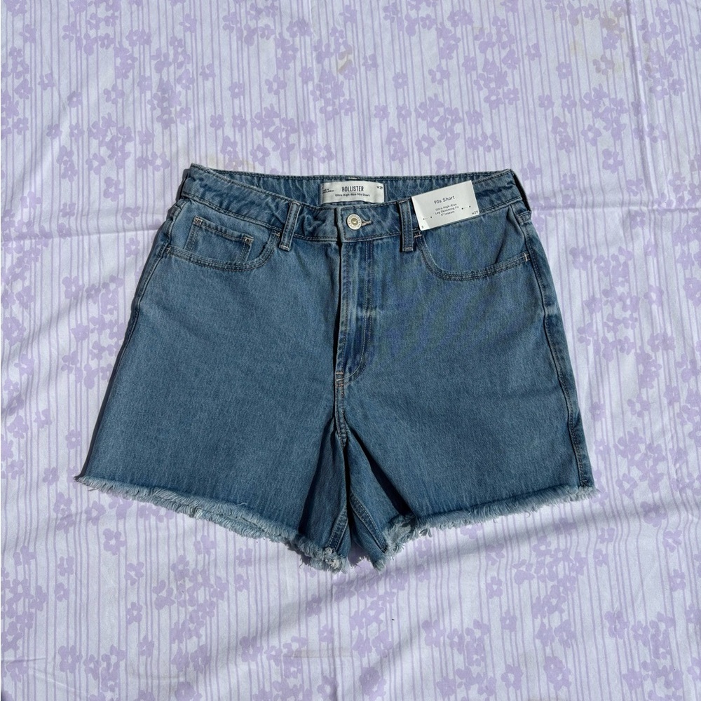 Hollister Women's Blue Denim Shorts